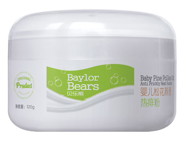 貝樂熊嬰兒松花燕麥熱痱粉120g