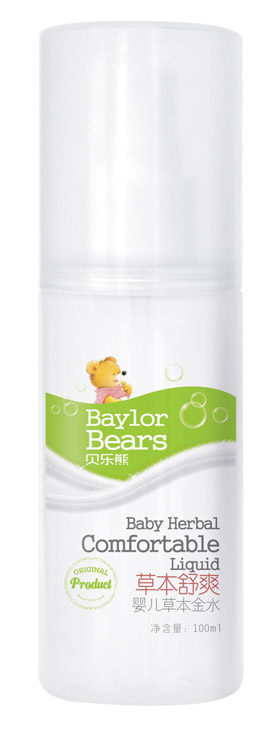 貝樂(lè)熊草本舒爽嬰兒金水100ML