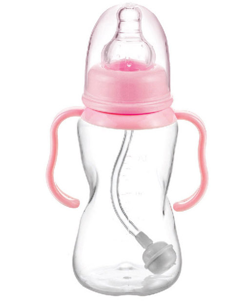 愛樂寶標(biāo)口PP自動(dòng)奶瓶150ml粉色