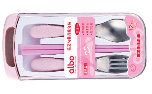 愛樂(lè)寶筷叉勺餐具組合裝