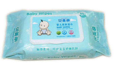 貝美親帶蓋嬰兒濕巾80片
