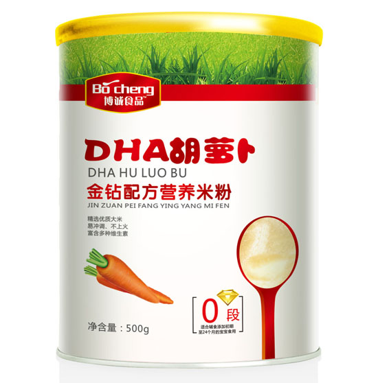 博誠DHA胡蘿卜金鉆配方米粉0段