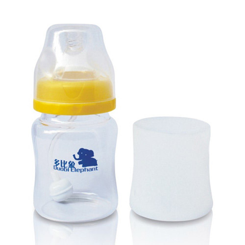 多比象無手柄嬰兒奶瓶黃色
