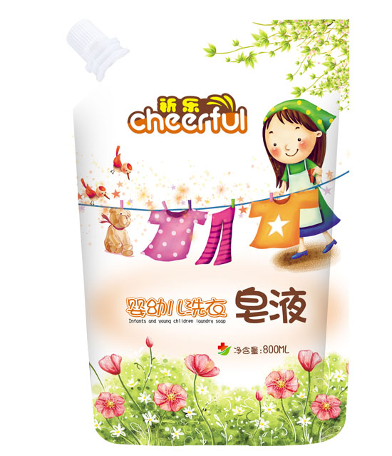 祈樂(lè)嬰幼兒洗衣皂液袋裝