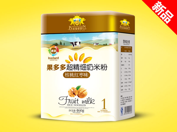 金盾愛嬰核桃紅棗超精細奶米粉聽裝