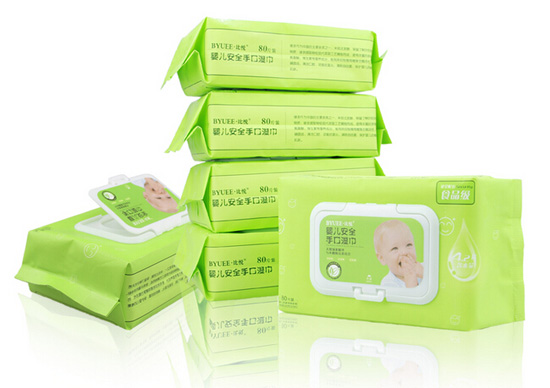 比悅嬰兒手口柔濕巾80抽濕紙巾6包