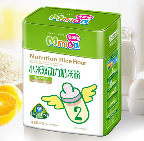 萌萌噠450克方鐵聽(tīng)淮山薏米小米奶米粉