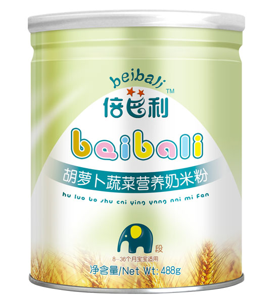 倍芭利胡蘿卜蔬菜營(yíng)養(yǎng)奶米粉罐裝
