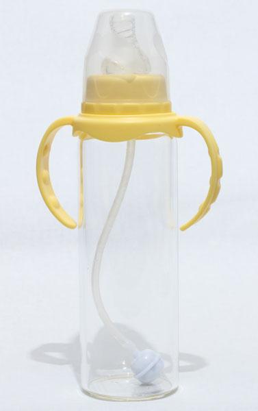 新兒寶標口高硼硅玻璃奶瓶