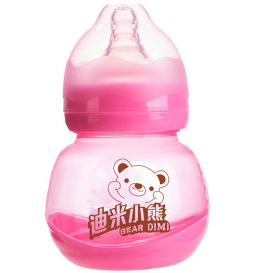 迪米小熊寬口葫蘆形帶底座PP奶瓶150ml