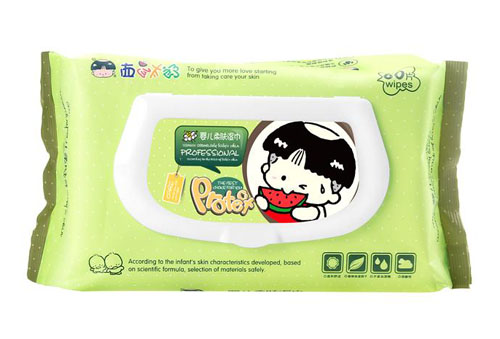 西瓜太郎嬰兒柔膚濕紙巾(80片裝)