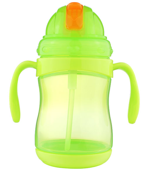 噯唯企鵝型學飲杯綠色