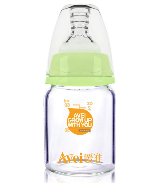 噯唯標準口徑高硼硅玻璃奶瓶(60ml)