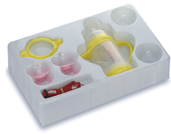 歐標豪華雙層奶瓶230ml禮盒套