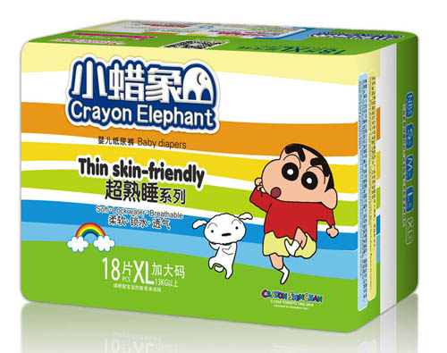 小蠟象超熟睡系列嬰兒紙尿褲XL碼18片