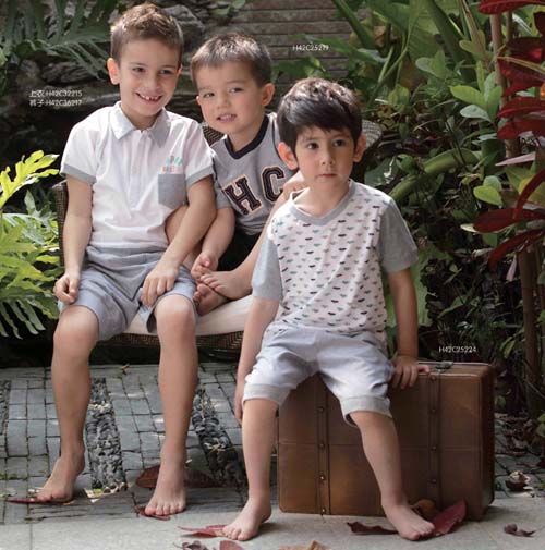 快樂(lè)城堡時(shí)尚套裝男童