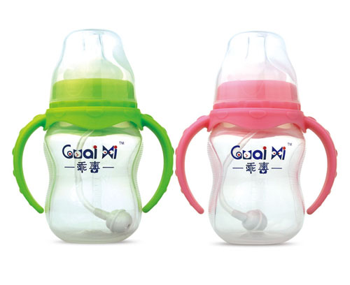 寬口弧形PP有耳自動仿生奶瓶210ML G0064
