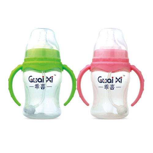 寬口弧形PP有耳自動保鮮奶瓶180ml G0061