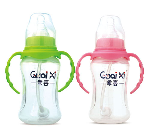 標(biāo)口弧形有耳自動保鮮奶瓶210ML G0059