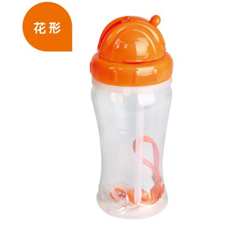 培貝花形嬰幼兒飲水壺黃色