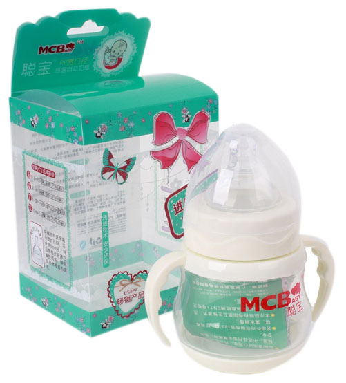 聰寶150MlPP寬口徑感溫自動奶瓶