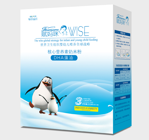 賦媽咪DHA藻油核心營養(yǎng)素奶米粉3段