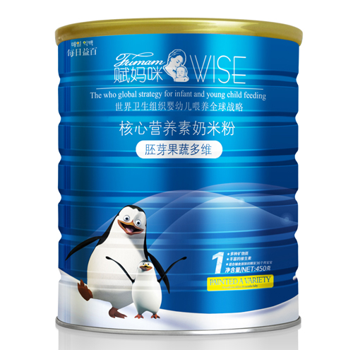 賦媽咪胚芽果蔬多維核心營養(yǎng)素奶米粉1段