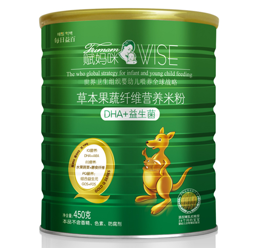 賦媽咪DHA+益生菌草本果蔬纖維米粉