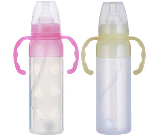 可樂(lè)貝兒硅膠直身奶瓶