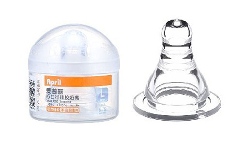 愛(ài)普麗標(biāo)口徑硅膠奶嘴L碼