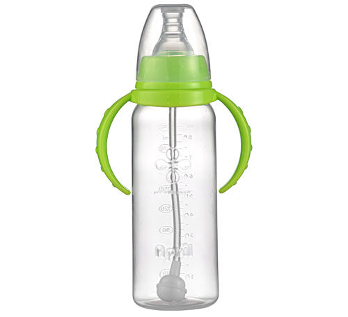 愛普麗標口直身PP奶瓶240ml綠色