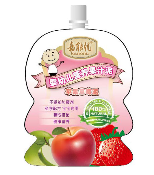 蘋果草莓嬰幼兒果泥汁