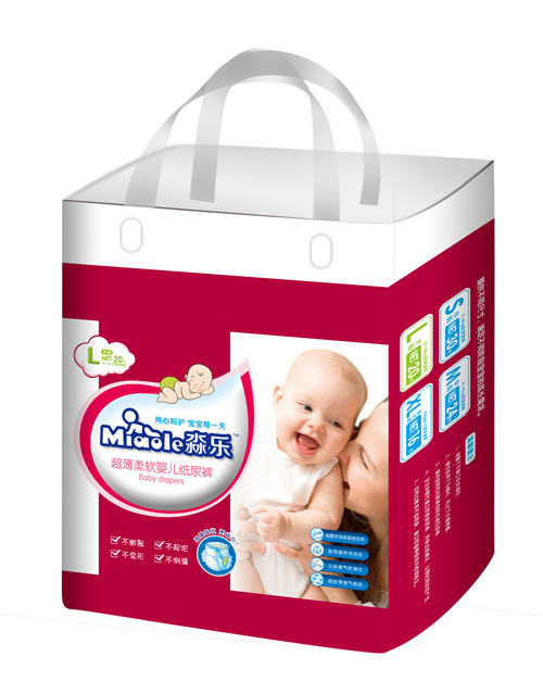 淼樂超薄柔軟嬰兒紙尿褲L號(hào)