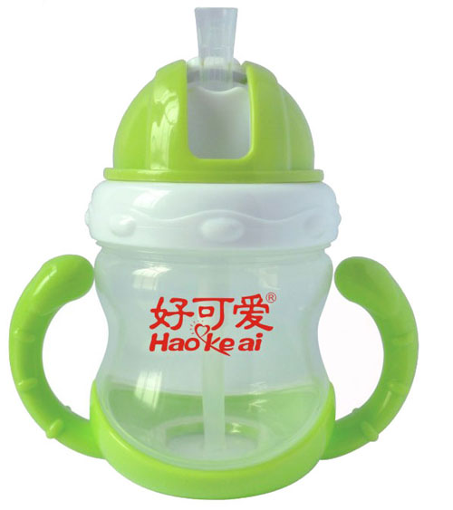 好可愛雙耳吸管學飲杯