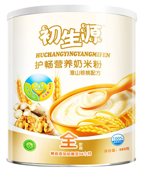 初生源淮山核桃護(hù)暢營(yíng)養(yǎng)奶米粉全段