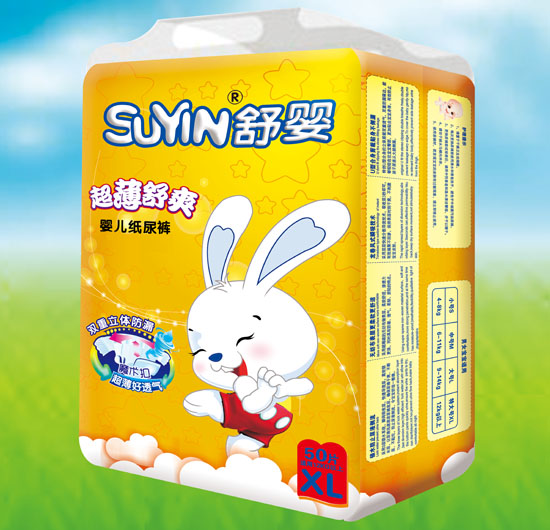 舒嬰超薄舒爽嬰兒紙尿褲XL碼50片