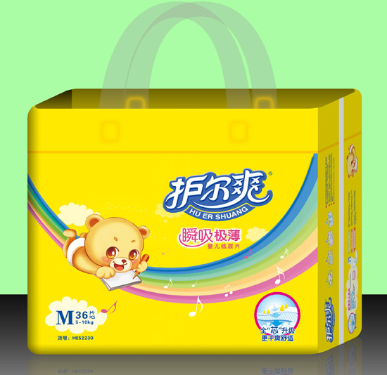 護(hù)爾爽瞬吸極薄嬰兒紙尿片M碼36片