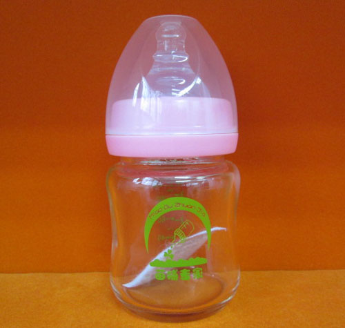 苗哺專(zhuān)家4安寬口弧形抗摔防爆玻璃奶瓶