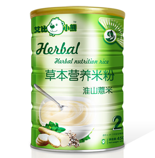 艾比小熊淮山薏米草本米粉2段聽(tīng)裝