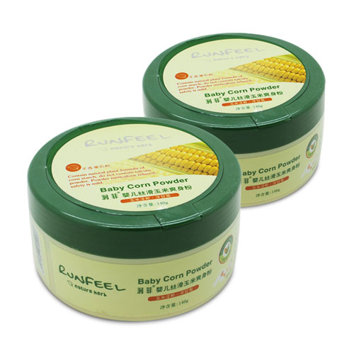 潤(rùn)菲嬰兒絲滑玉米爽身粉