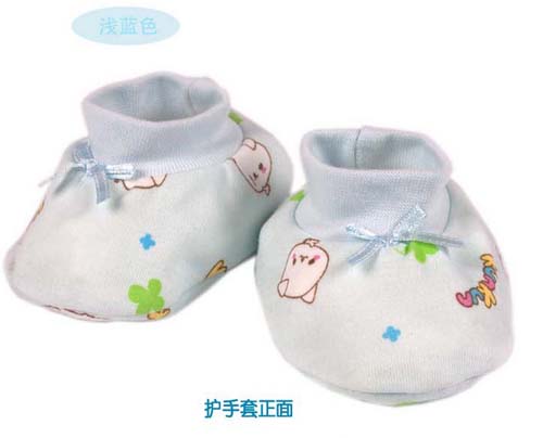KUNKUN嬰兒棉質(zhì)護(hù)腳套淺藍(lán)色