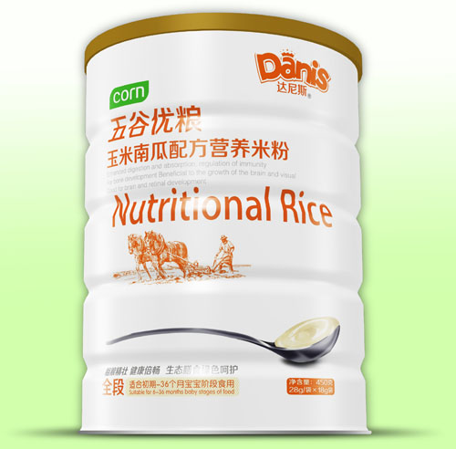 達(dá)尼斯五谷優(yōu)糧玉米南瓜米粉聽(tīng)裝