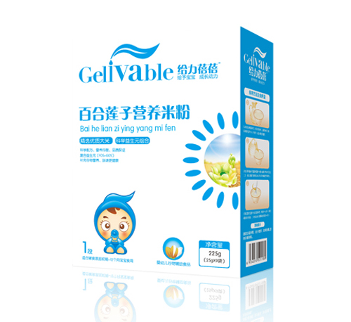 給力蓓蓓百合蓮子?jì)雰籂I養(yǎng)米粉