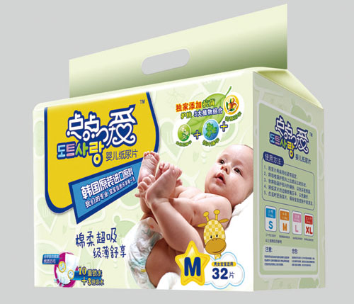 點(diǎn)點(diǎn)愛綿柔超吸嬰兒紙尿片M碼