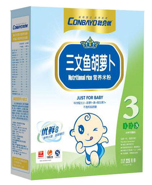 聰貝優(yōu)三文魚(yú)胡蘿卜營(yíng)養(yǎng)米粉3段