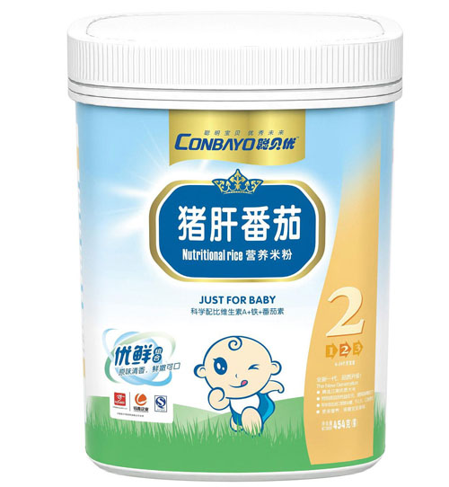 聰貝優(yōu)豬肝番茄營養(yǎng)米粉2段聽裝