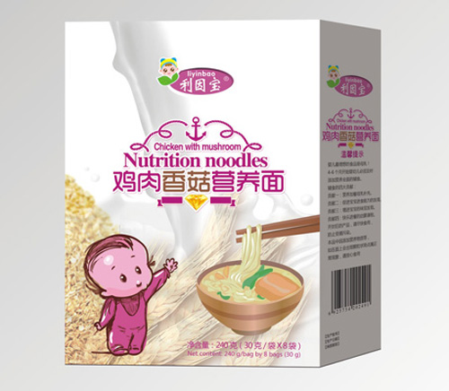 利因寶雞肉香菇營養(yǎng)面盒裝