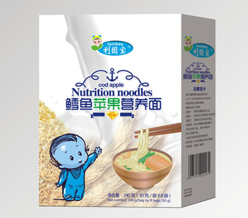 利因?qū)汍L魚蘋果營養(yǎng)面盒裝