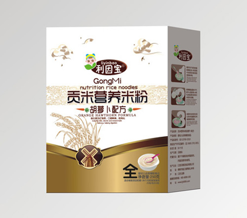 利因寶胡蘿卜貢米營養(yǎng)米粉全段盒裝