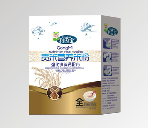利因?qū)殢?qiáng)化鐵鋅鈣貢米營(yíng)養(yǎng)米粉全段盒裝